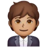 Office Worker: Medium Skin Tone Emoji 🧑🏽‍💼 image - Samsung style