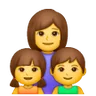 Family: Woman, Girl, Boy Emoji 👩‍👧‍👦 image - Samsung style