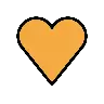 Orange Heart Emoji 🧡 image - OpenMoji style