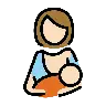 Breast-Feeding: Light Skin Tone Emoji 🤱🏻 image - OpenMoji style