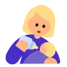 Woman Feeding Baby: Medium-Light Skin Tone Emoji 👩🏼‍🍼 image - Tossface style