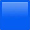 Großes blaues Quadrat Emoji 🟦 image - Apple style