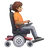 Person In Motorized Wheelchair Facing Right: Medium Skin Tone