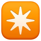 Eight-Pointed Star Emoji ✴ image - Facebook Meta style