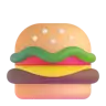 Emoji Hamburger 🍔 image - Microsoft 3D Fluent style