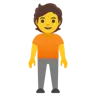 Person Standing Emoji 🧍 image - Google Noto Color style