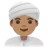 Man Wearing Turban: Medium Skin Tone