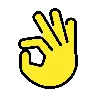 Ok Hand Emoji 👌 image - OpenMoji style