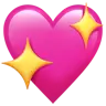 Sparkling Heart Emoji 💖 image - Apple style