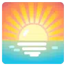 Emoji răsărit 🌅 image - Google Noto Color Animated style