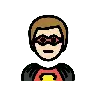 Man Superhero: Light Skin Tone Emoji 🦸🏻‍♂️ image - OpenMoji style