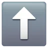 Aufwärts schwarzer Pfeil Emoji ⬆ image - Samsung style