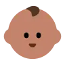 Baby: Medium Skin Tone Emoji 👶🏽 image - Tossface style