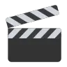 Clapper Board Emoji 🎬 image - Tossface style