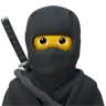 Ninja Emoji 🥷 image - Apple style