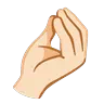Pinched Fingers: Light Skin Tone Emoji 🤌🏻 image - Google Noto Color Animated style