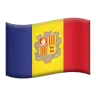 Flag: Andorra Emoji 🇦🇩 image - Apple style