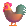 公鸡 Emoji 🐓 image - Microsoft 3D Fluent style