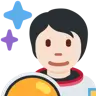Astronaut: Light Skin Tone Emoji 🧑🏻‍🚀 image - Twitter / X (Twemoji) style