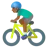 Man Biking: Medium-Dark Skin Tone