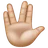 Vulcan Salute: Medium-Light Skin Tone