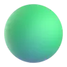 Grande círculo verde Emoji 🟢 image - Microsoft 3D Fluent style