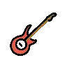 Gitarre Emoji 🎸 image - OpenMoji style