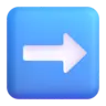 Right Arrow Emoji ➡ image - Microsoft 3D Fluent style