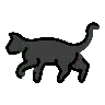 Black Cat Emoji 🐈‍⬛ image - OpenMoji style