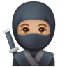 Ninja: Medium Skin Tone Emoji 🥷🏽 image - Samsung style