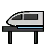 Einschienenbahn Emoji 🚝 image - OpenMoji style
