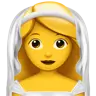 Woman With Veil Emoji 👰‍♀️ image - Apple style