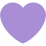Fioletowe serce Emoji 💜 image - Twitter / X (Twemoji) style