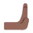 Rightwards Pushing Hand: Medium-Dark Skin Tone