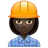 Woman Construction Worker: Dark Skin Tone