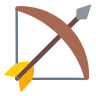 Emoji Arco e freccia 🏹 image - Tossface style