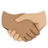 Handshake: Medium-Light Skin Tone, Medium Skin Tone Emoji 🫱🏼‍🫲🏽 image - Google Noto Color style
