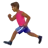 Man Running: Medium-Dark Skin Tone