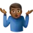 Man Shrugging: Medium-Dark Skin Tone
