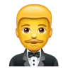 Man In Tuxedo Emoji 🤵‍♂️ image - WhatsApp style