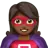 Woman Superhero: Medium-Dark Skin Tone