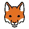 Emoji Volpe 🦊 image - OpenMoji style