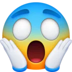 Gesicht in Angst schreien Emoji 😱 image - Facebook Meta style