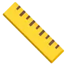 सीधे शासक Emoji 📏 image - Google Noto Color style
