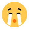 Loudly Crying Face Emoji 😭 image - Tossface style