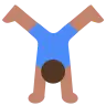 Man Cartwheeling: Medium Skin Tone Emoji 🤸🏽‍♂️ image - Tossface style