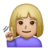 Deaf Woman: Medium-Light Skin Tone Emoji 🧏🏼‍♀️ image - Samsung style