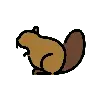 สัตว์ชนิดหนึ่ง Emoji 🦫 image - OpenMoji style
