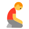Man Kneeling Emoji 🧎‍♂️ image - Tossface style