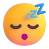 Emoji Volto addormentato 😴 image - Microsoft 3D Fluent style